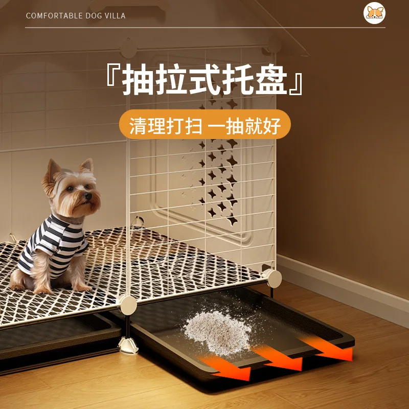 Dog cage Small dog, one room, one living room, one bathroom, villa indoor household with toilet, Bichon Teddy only