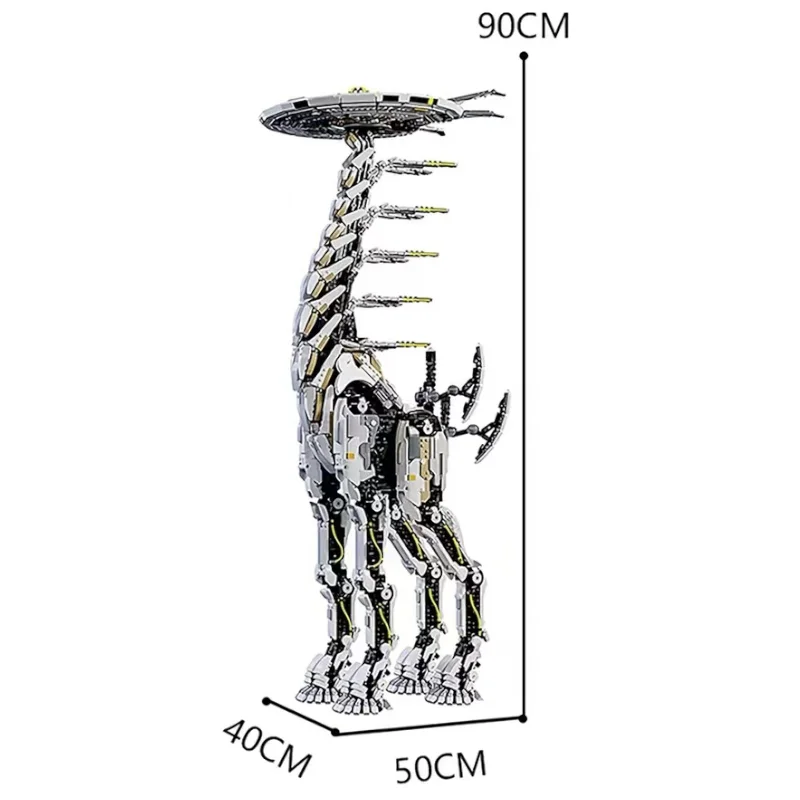 New MOC Horizon Zero Dawned Long-necked Beast Action Figure Building Block Mechanical Monster Mech Constructor Bricks Toys Gifts