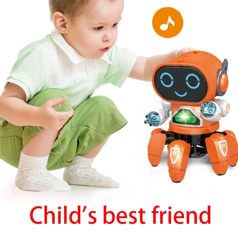 Electric Robot Duck Toys Dancing Walking Space Duck Educational Toy With Music Light Play Interactive Singing Toys For Kids Gift