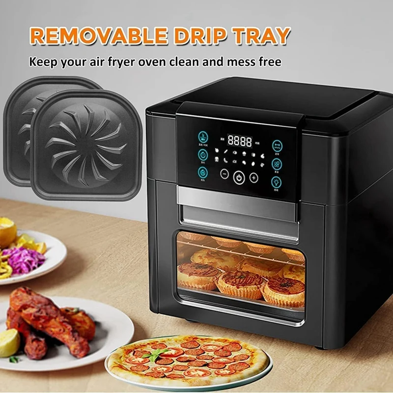 2 PCS Air Fryer Drip Tray, Air Fryer Replacement Parts Accessories For Vortex Air Fryer Pro Air Fryer, Vortex Air Fryer image 4
