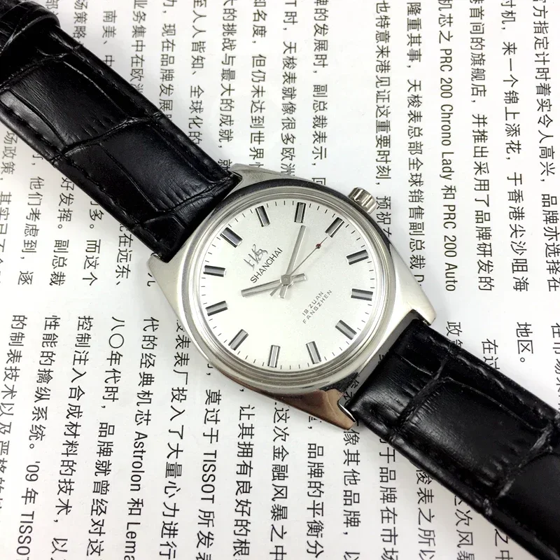 2023new Original Shanghai brand 7120 manual mechanical watch with inlay and lettering