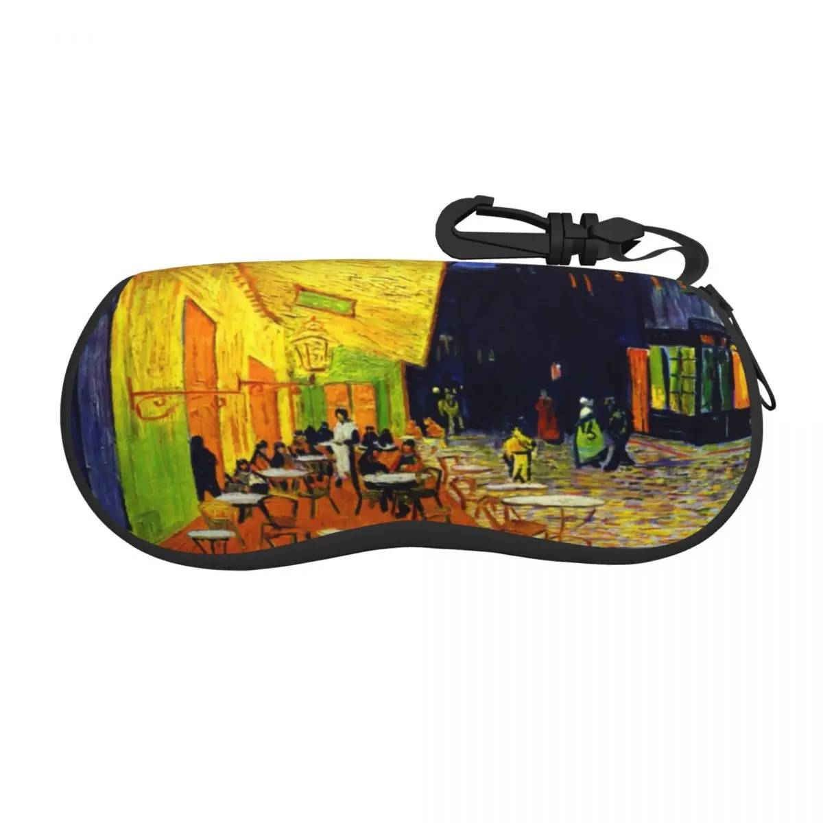 

Cafe Terrace At Night Eyeglass Glasses Case Men Women Soft Vincent Van Gogh Painting Sunglasses Protective Box