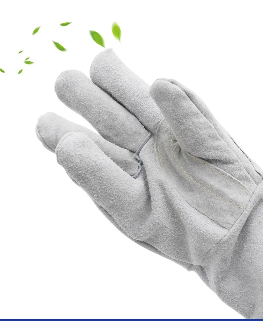 Welding Glove Multifunctional Works Gloves Heat Resistant Mig/Tig Welder/BBQ Protective Thick Wear Resistant Soft Cowhide Gloves view 4