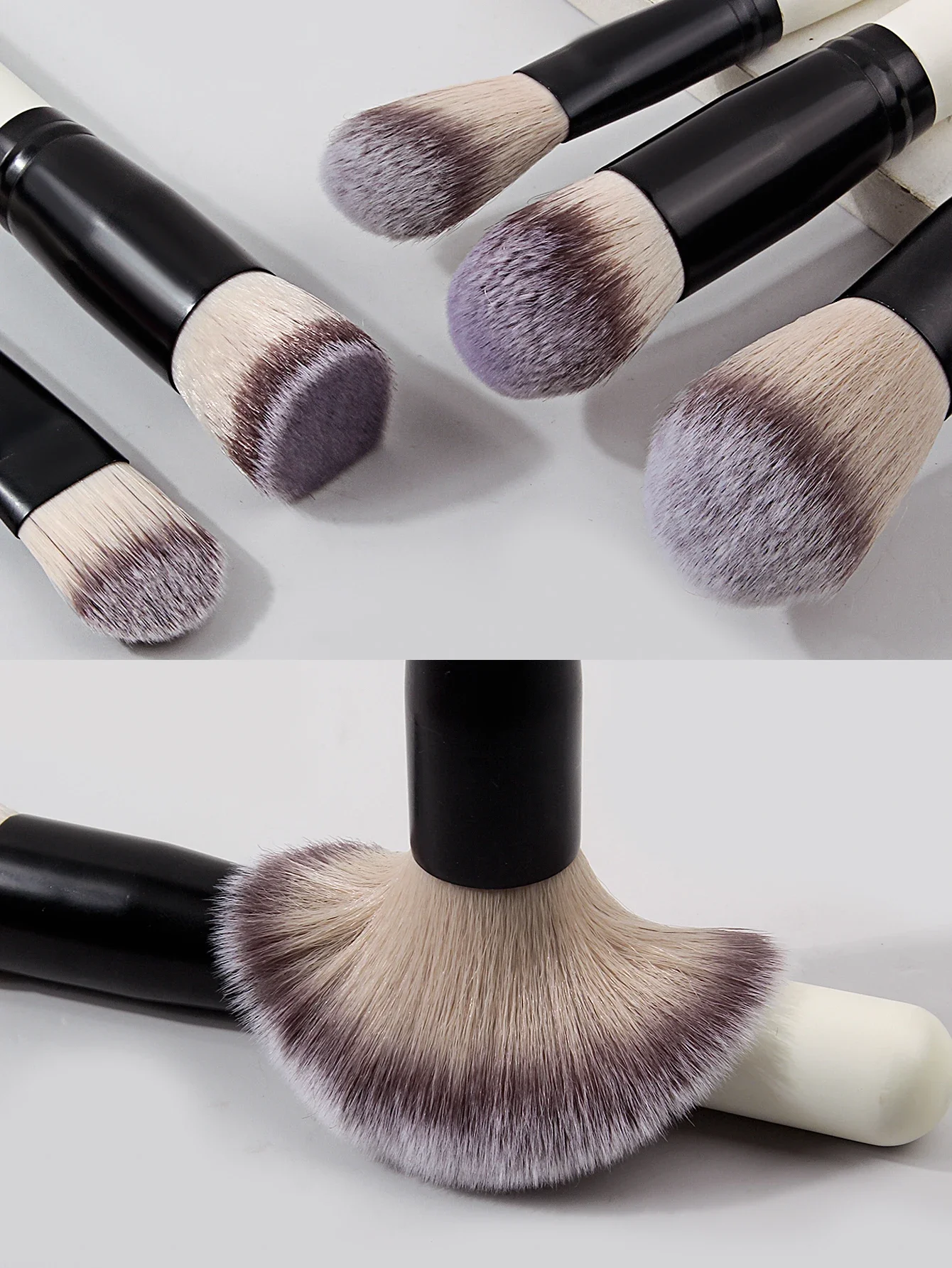 15Pcs Premium Makeup Brushes Set Foundation Brush with Eyeshadow Details Brushes Soft Bristle for Travel School Beginne2028