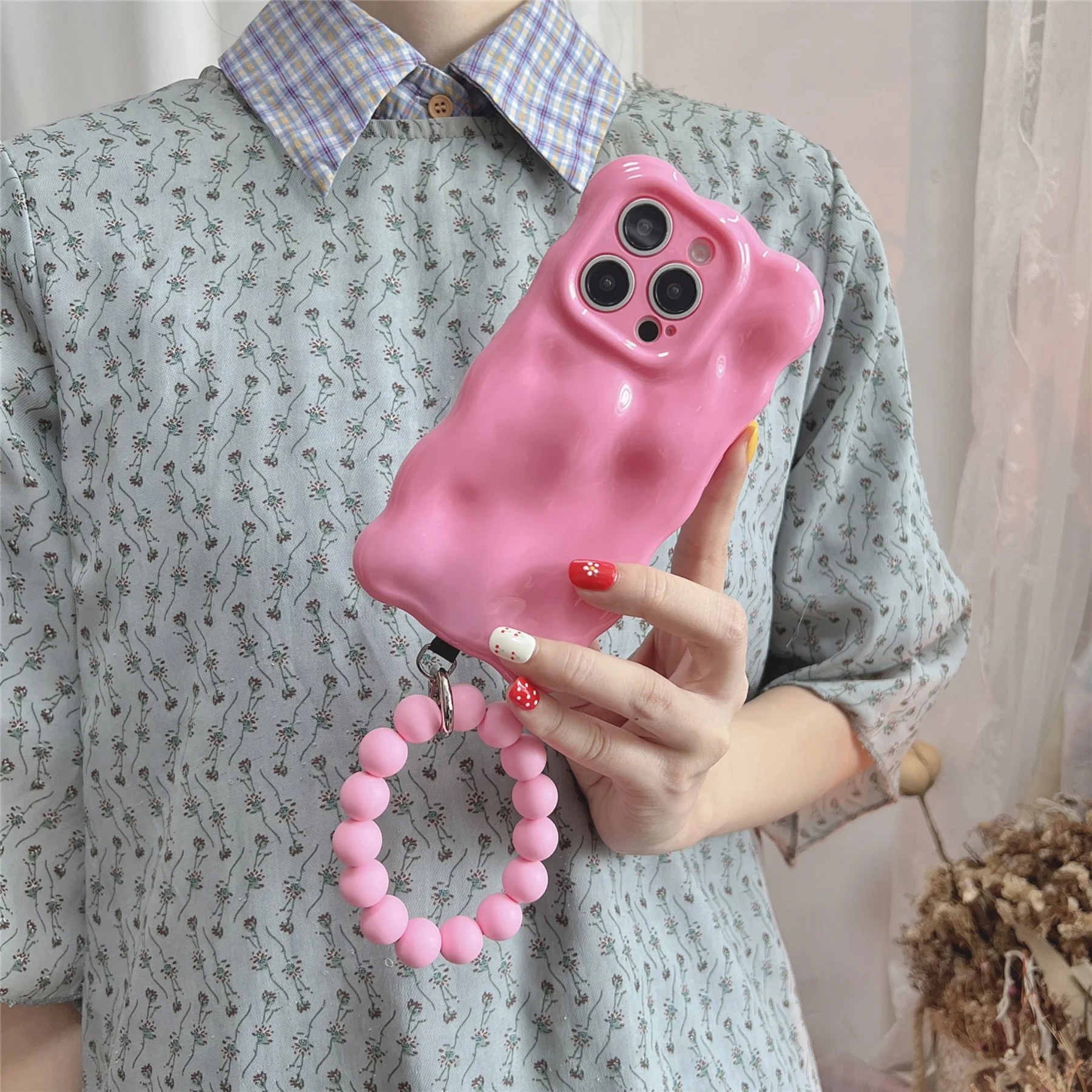 Phone Cases Redbubble - Cute Wave Edge Rose Red Bubble