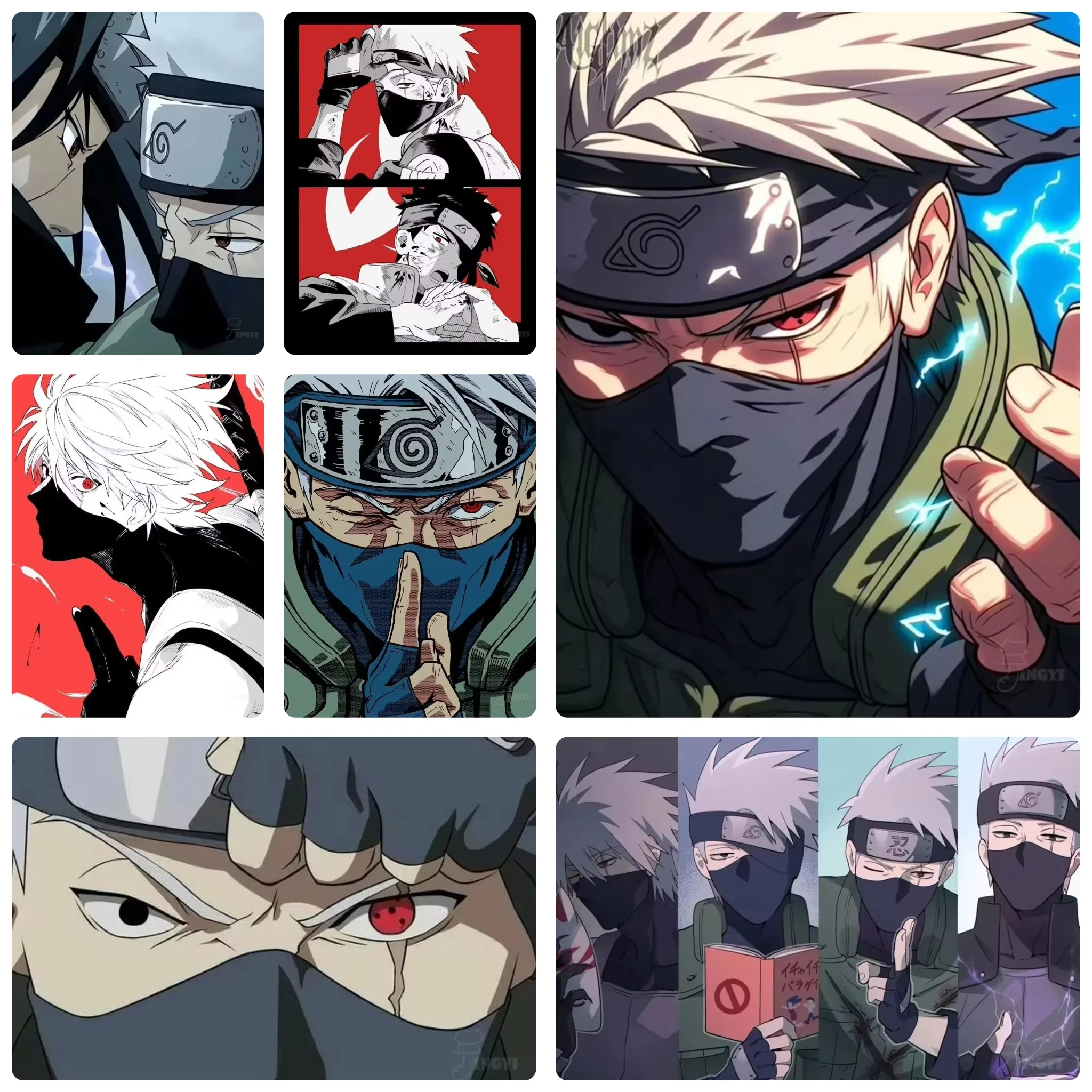 DIY 5D Diamond Painting, Naruto Hatake Kakashi Character Collage Art, Hobby Craft for Home Wall Decor, Ideal Gift for Art Lovers