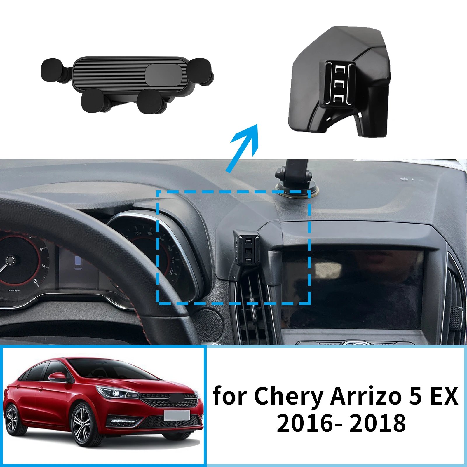 

Car Mobile Phone Holder for Chery Arrizo 5 EX 5 PRO 5 PLUS GT 2016 2017 2018 GPS Bracket Navigation Stand Auto Accessories