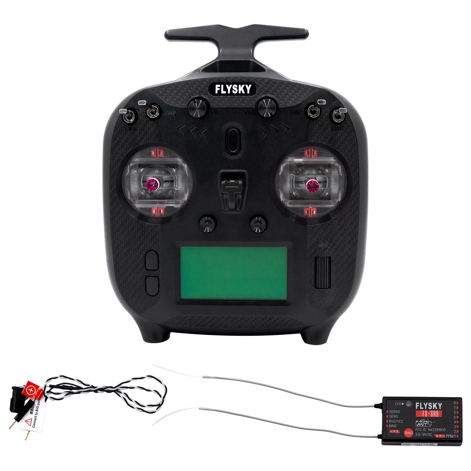 FLYSKY FS-ST8 RC Transmitter 2.4GHz Remote Controller ANT Protocol with FS-SR8 Receiver 8CH 1000M Remote Control Distance