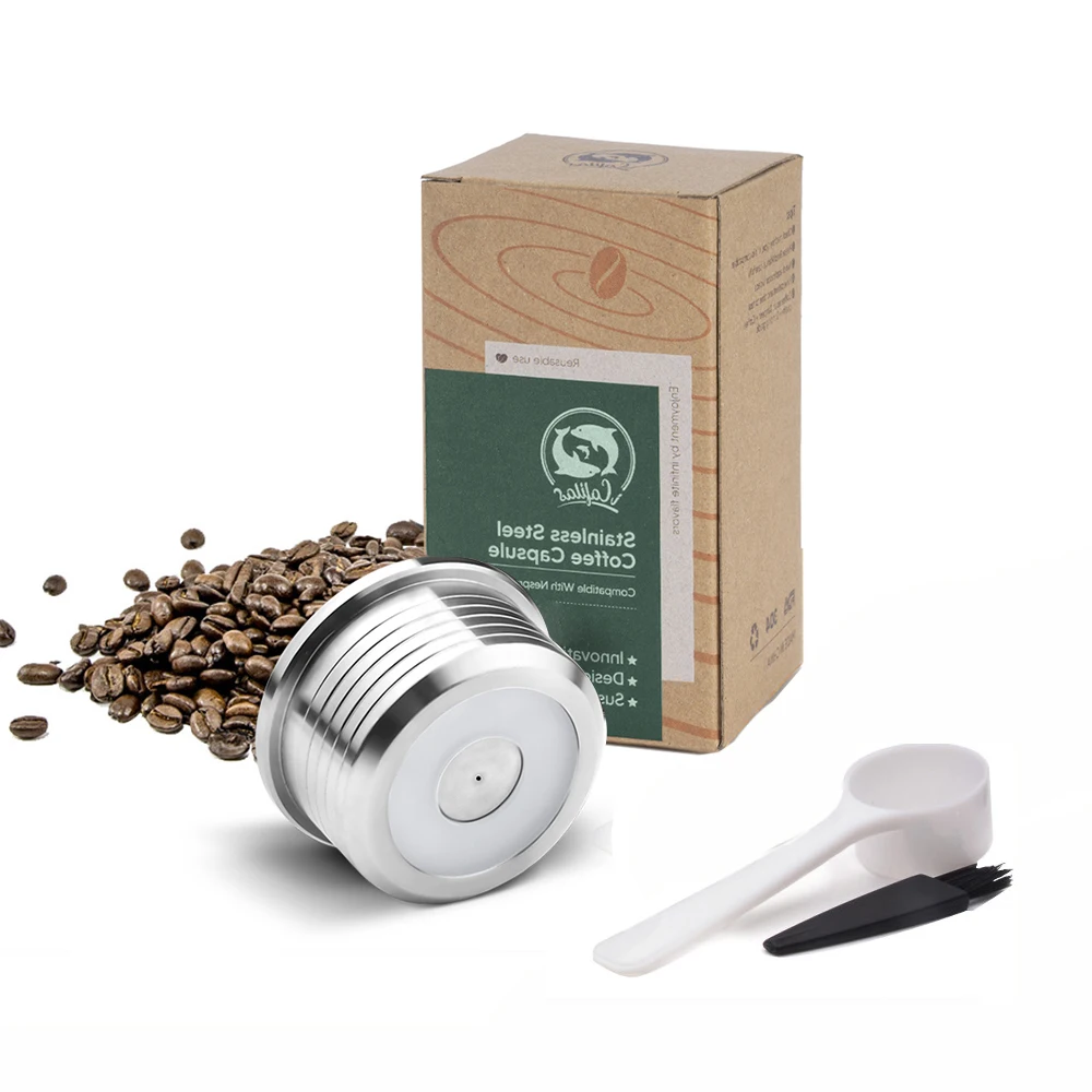 Wiederverwendbare Kapsel Pod Für Delta Q NDIQ7323 Kaffeemaschine Edelstahl Nachfüllbare Kaffee Filter Tasse Kaffee Zubehör