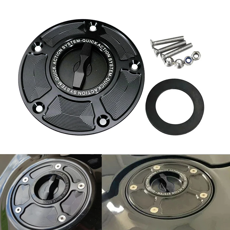 Motocycle Aluminum Fuel Tank Cap Cover For Kawasaki NINJA H2/R Z650 Z750/R Z1000/SX EN-6N ZX-6R ZX-10R ER-6R Z800