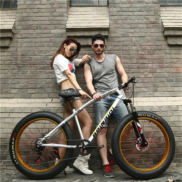 Factory Hot Sale Mountain Bike Bicycle Fat Tire Snow Bike Wholesale 26x4.0 21\/24speed Fat Bicycle