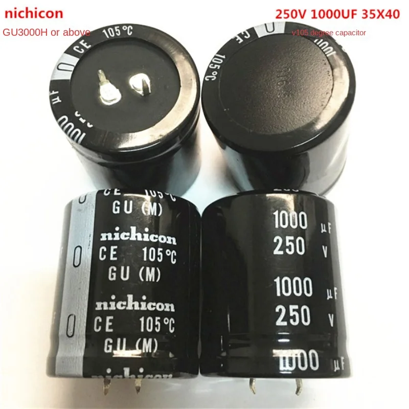 35*40(1PCS) 250V1000UF electrolytic capacitor 35X40 GU 105 degrees Nichicon 1000UF 250V 35*40