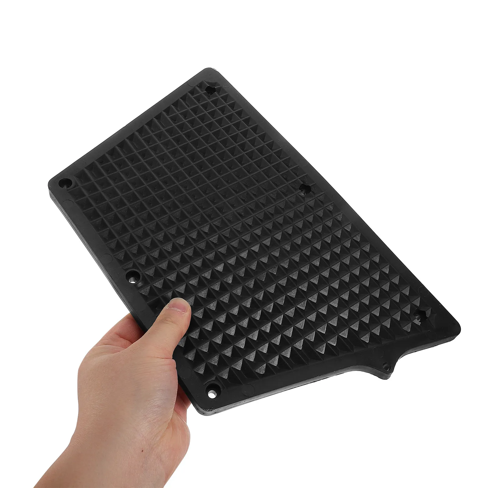 Black Plastic Thickened Engine Transom Plate Mounting Bracket Outboard Motor Support Inflatable Kayak Fishing Boat Accessories
