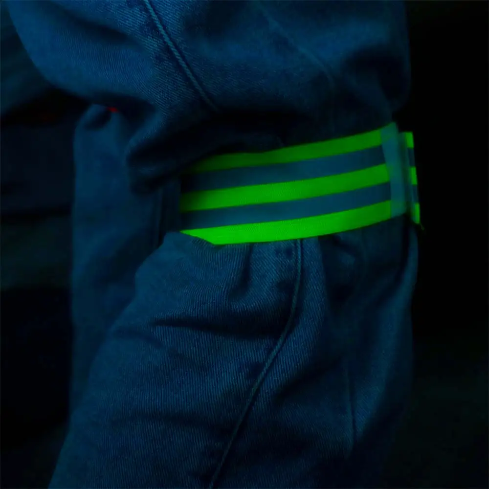 8PCS Multifunctional Warning Reflective Bands Adjustable Elasticated Reflector Tape Safety High Visibility Reflect Straps