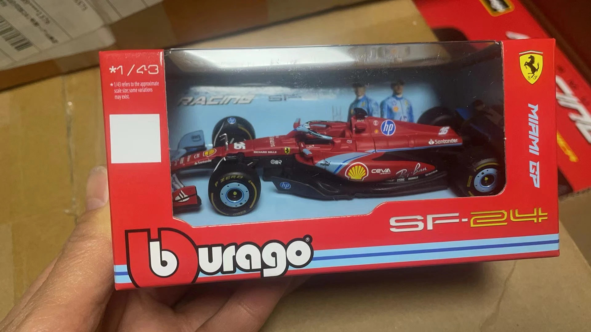 2025 Bburago 1:43 SF25 Ferrari SF23 Formula ONE SF24 #16 Alloy Toy