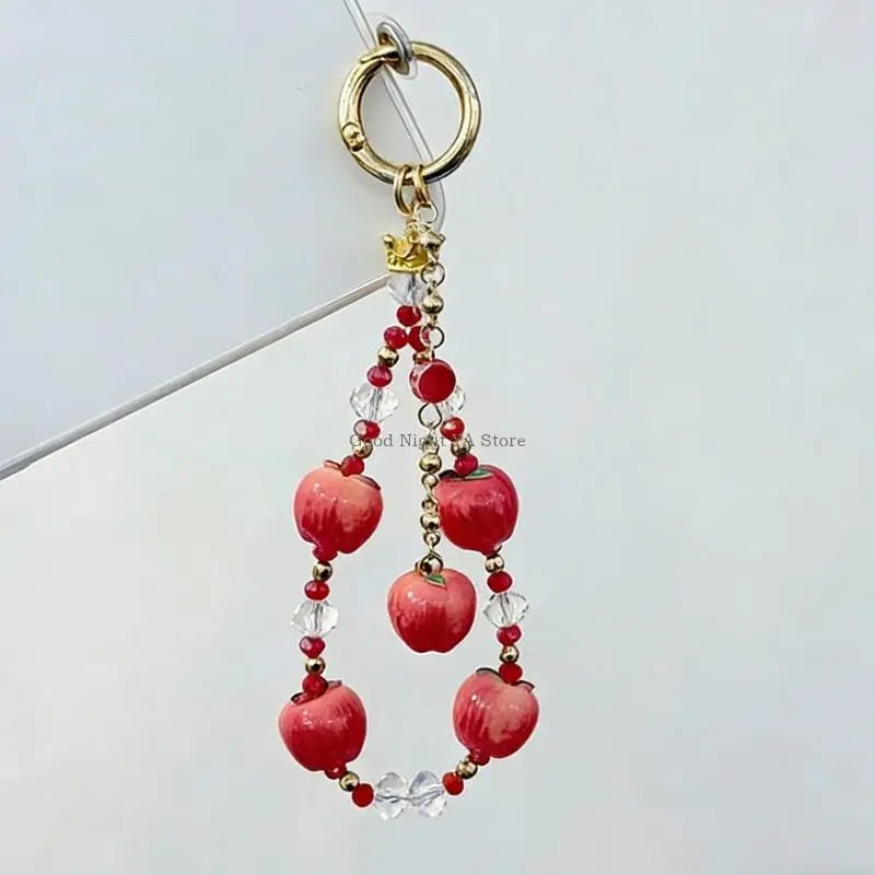  Adorable Mini Fruit Phone Chain Fashionable Detail For Smartphones And Handbags Playful Design Phone Strap