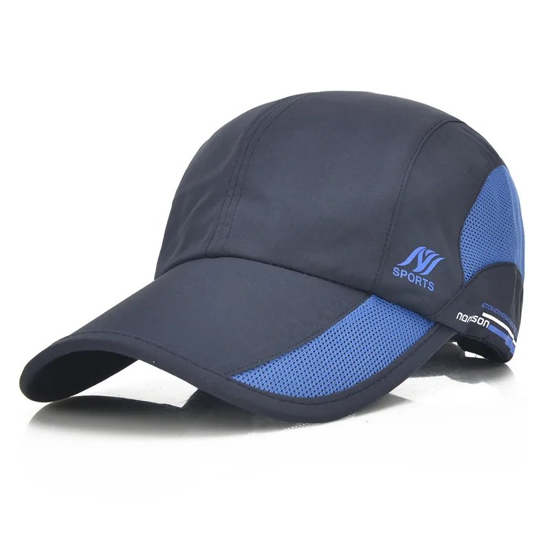 2024 New Men\'s Quick Drying Baseball Cap Korean Outdoor Sunscreen Visor Women\'s Athleisure Waterproof Mesh Cap