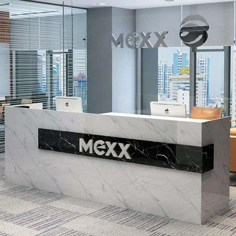 For Luxury Reception Furniture Front Desk Counter Clothes Counters For Small Store Business Executive Mostrador Trendy Furniture