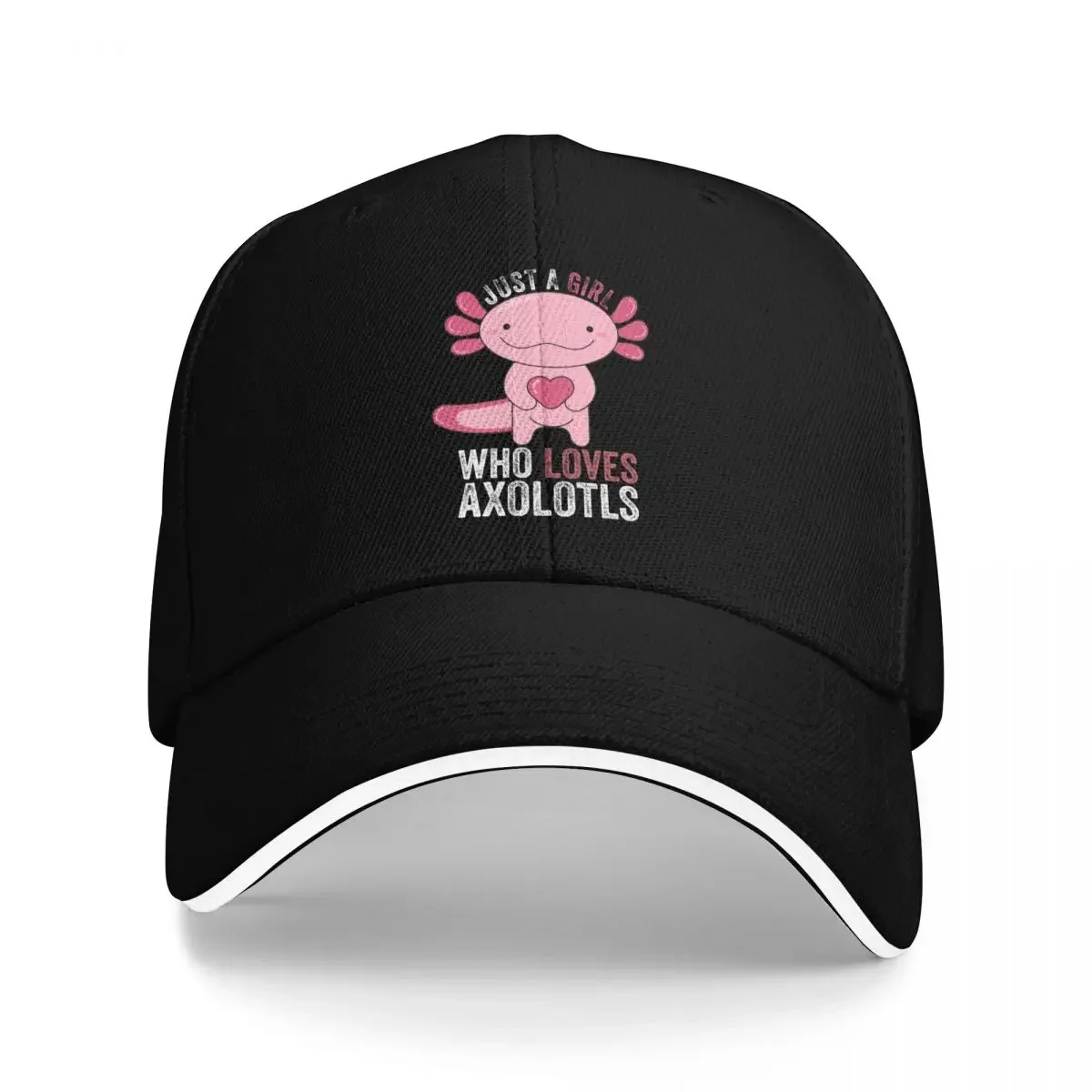 Baseball Caps Just A Girl Who Loves Axolotls Axolotl Lovers Funny Fans Support Graphic Men Women Sport Spring Caps