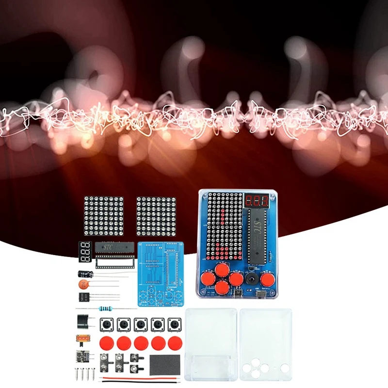 Pixel Game Console Production Kit Retro Classic Game Console DIY Electronic Soldering Welding Tranning Kit