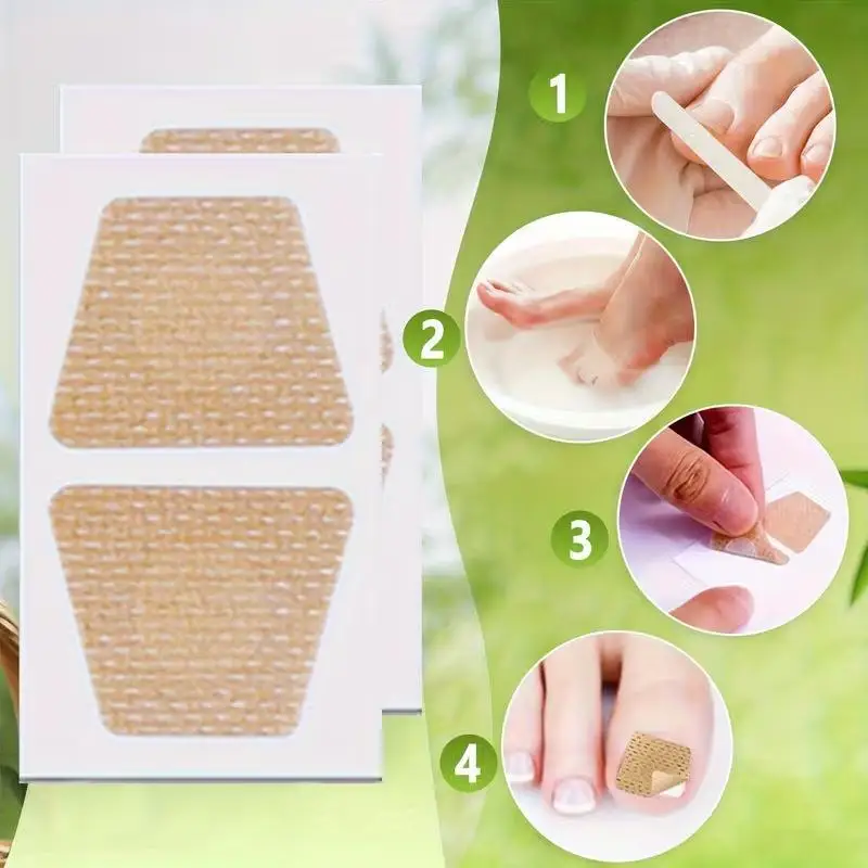 32Pcs Waterproof Toenail Fungus Repair Patches Ingrown Nail Correction Sticker For Discolored Damaged Nail Foot Care