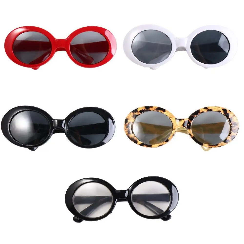 1 Pc Fashion Cool Mini Doll Glasses For Doll Accessories Round Frame Clear Lens Eyeglasses Toys Photo Props Decoration