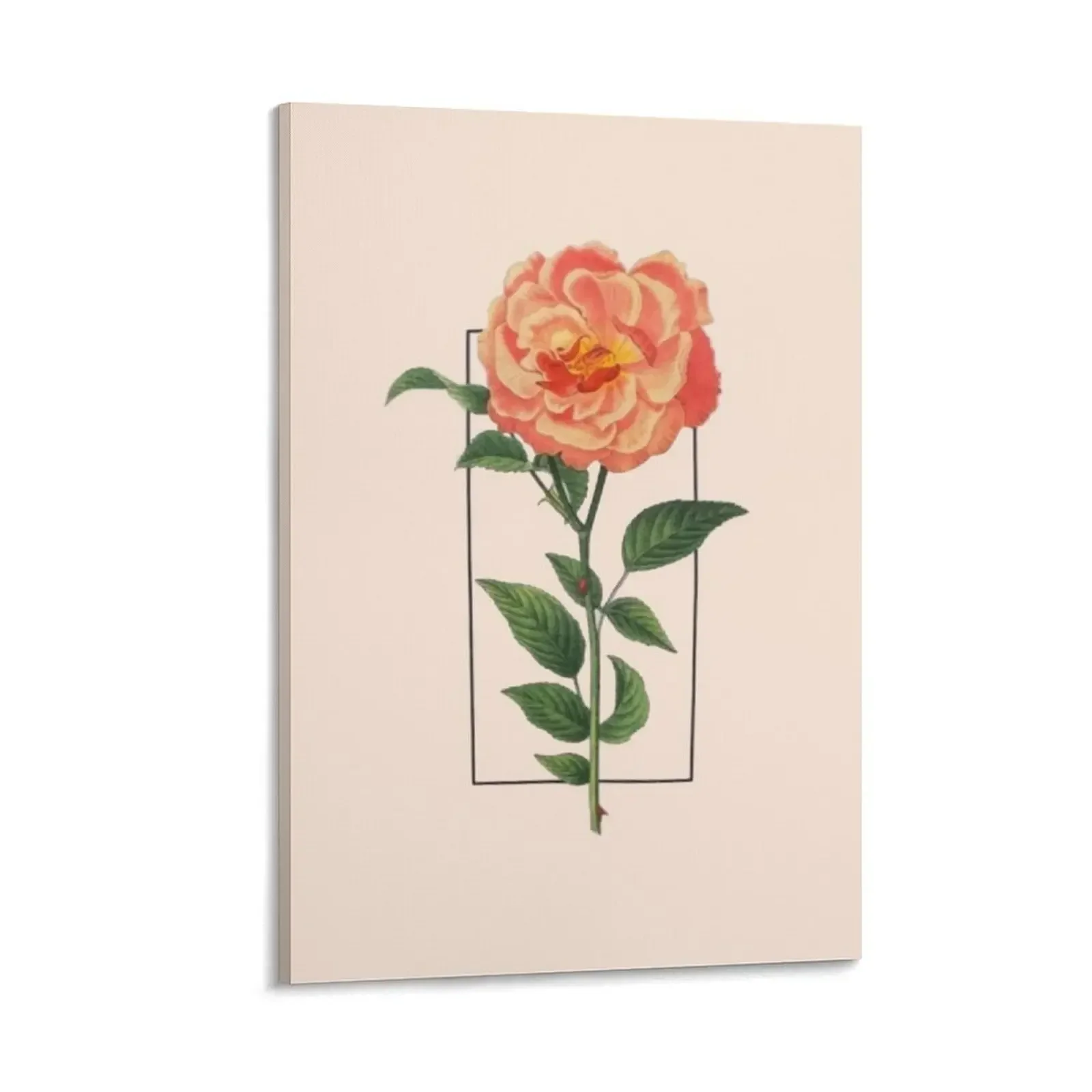 

Orange Rose Tour Design Canvas Painting nordic home decor wall frame for living room luxury home decor