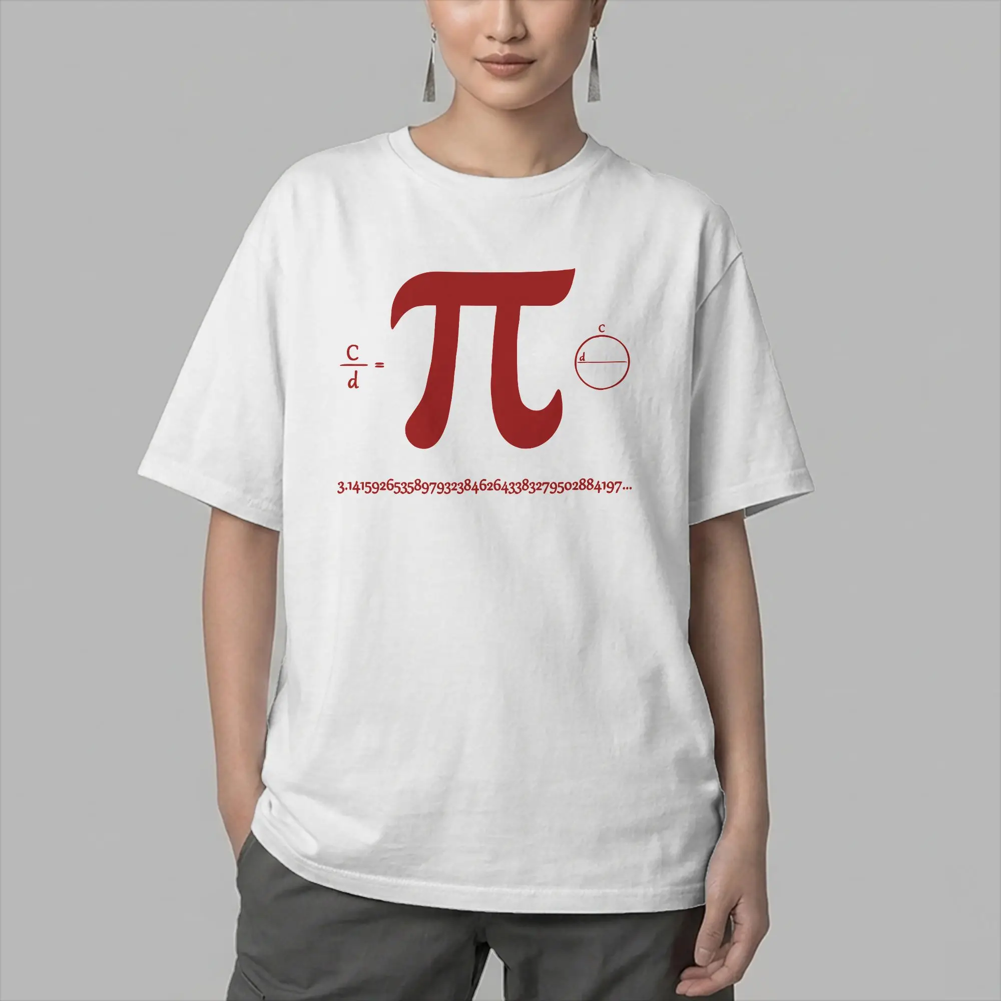 Pi T Shirt Men's  Pure Cotton Vintage T-Shirt O Neck Math Pie Mathematics School Student Geek Tee Shirt Short Sleeve Clothes