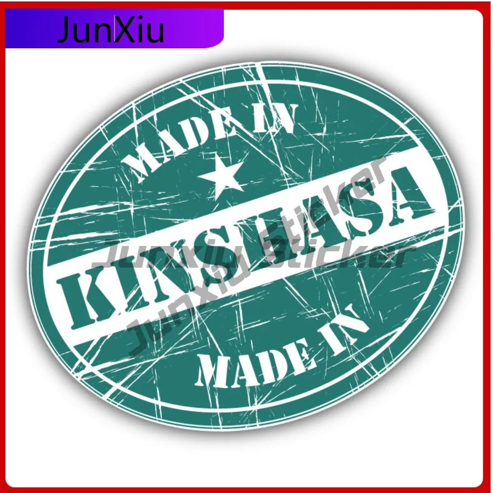 

Наклейка на автомобиль в стиле аниме, сделано в Киншасе, креативный дизайн, для декора автомобиля, УФ-стойкая, для окон и бамперов