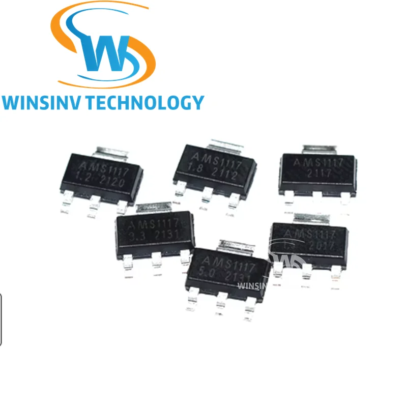 20PCS AMS1117 series AMS1117-3.3V AMS1117-ADJ AMS1117-1.8V AMS1117-1.2V AMS1117-5.0V AMS1117-2.5V AMS1117-3.3 AMS1117-5.0