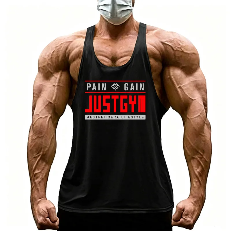 Mens Quick Dry Running Vests Moisture Wicking Sleeveless Gym Tank Top Stringer For Athletic Bodybuilding Muscle Training Gear