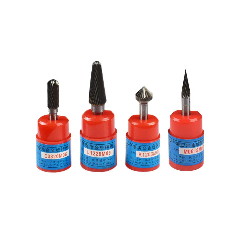 (1PCS) Hard rotary file metal grinding head conical 6mm handle