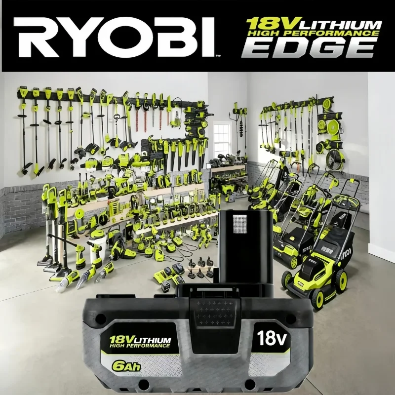 100% Оригинальный аккумулятор RYOBI P108 18V One+ 18 В Li-ion для электроинструментов P104 P107 RB18L50 RB18L20 P108, высокопроизводительный, перезаряжаемый