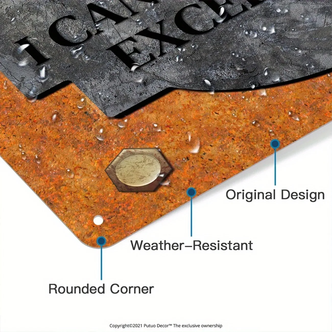 1 قطعة علامة معدنية قابلة للتخصيص | شخصية مخصصة اسم المرآب ديكور | هدية لأبي الجد العم له | المنزل/الرجل الكهف جدار الفن #3