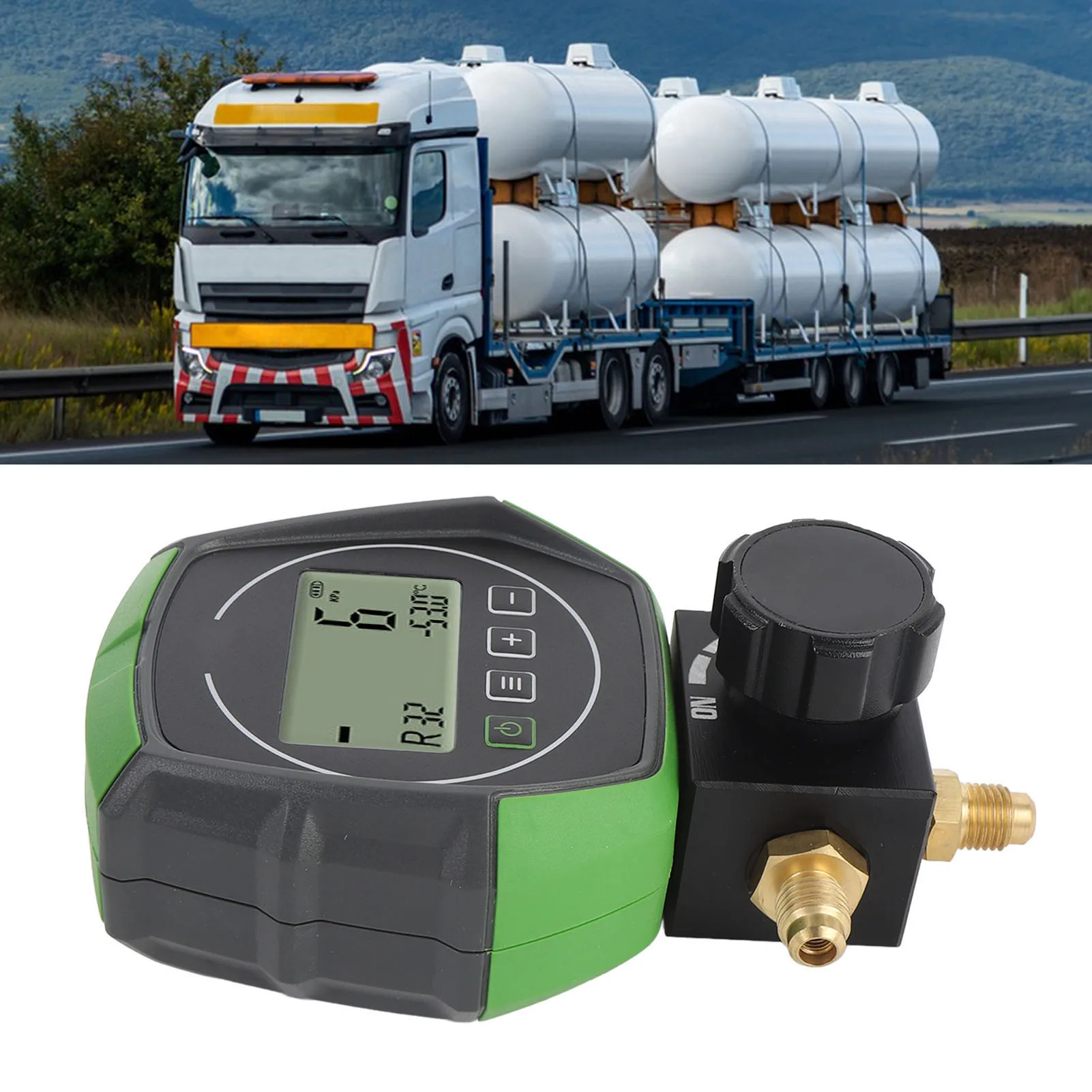 เกจวัดสูญญากาศ HVAC ความสุญญากาศดีเยี่ยม เกจวัด HVAC แบบดิจิตอลที่ทนทาน การออกแบบบอลวาล์ว ABS และอลูมิเนียมอัลลอยด์เพื่อการบํารุงรักษา