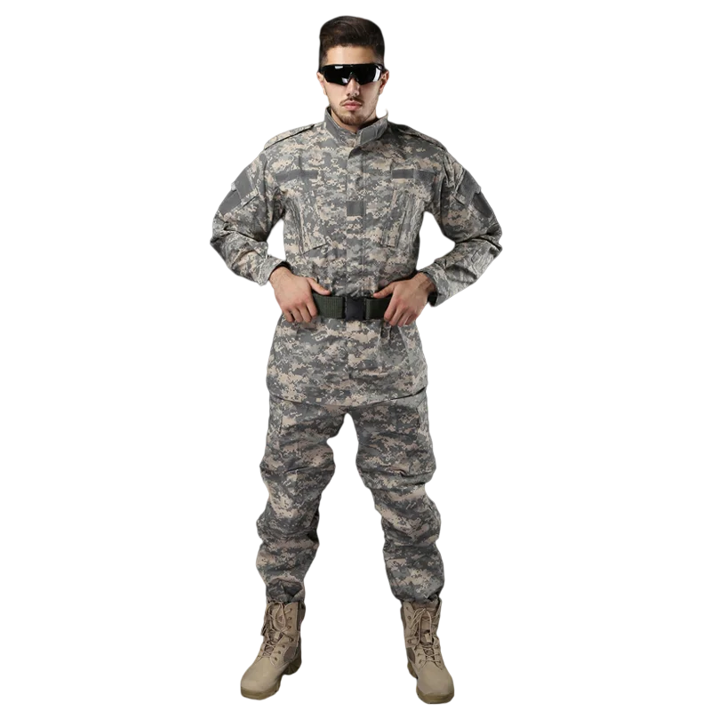 american-style-digital-camouflage-acu-training-set-student-military-training-wear-resistant-lanyard-workwear-outdoor-gear