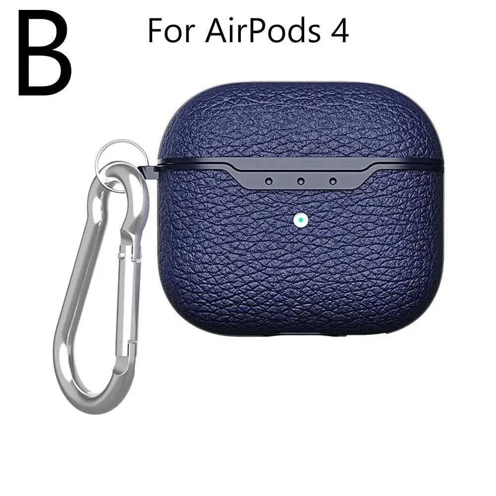 Чехол для наушников AirPods 4, беспроводной простой чехол с защитой от падения 4 поколения, аксессуары с принтом Bluetooth Lychee Headph C1T2