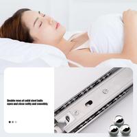 Drawer Track Metal Drawer Slide For Cabinet Ball Bearing Metal Rails Track Guide Heavy Duty Load Capacity Drawer Slides For Home