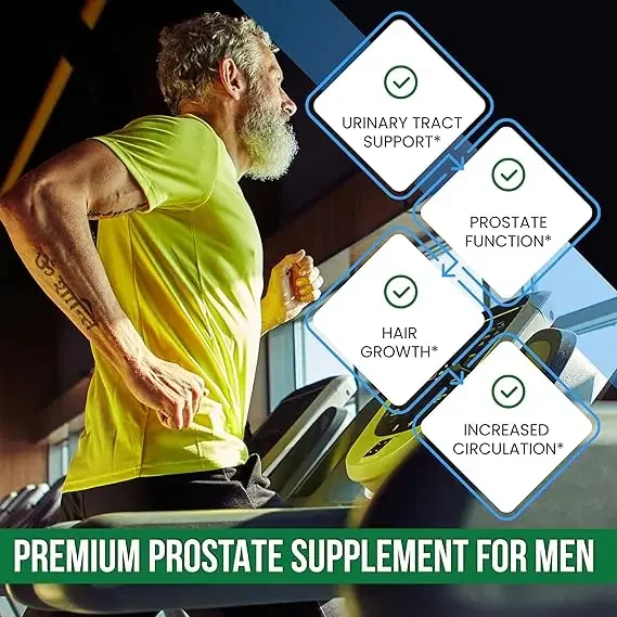 Men's Prostate - Saw Extract Supplement, Non Gmo, Gluten Free, 60 Capsules