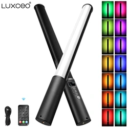 Luxceo p400 lichts tab handheld rgb stick führte bunte fotografie video lampe cri 95 2500k-6500k für studio foto vlog