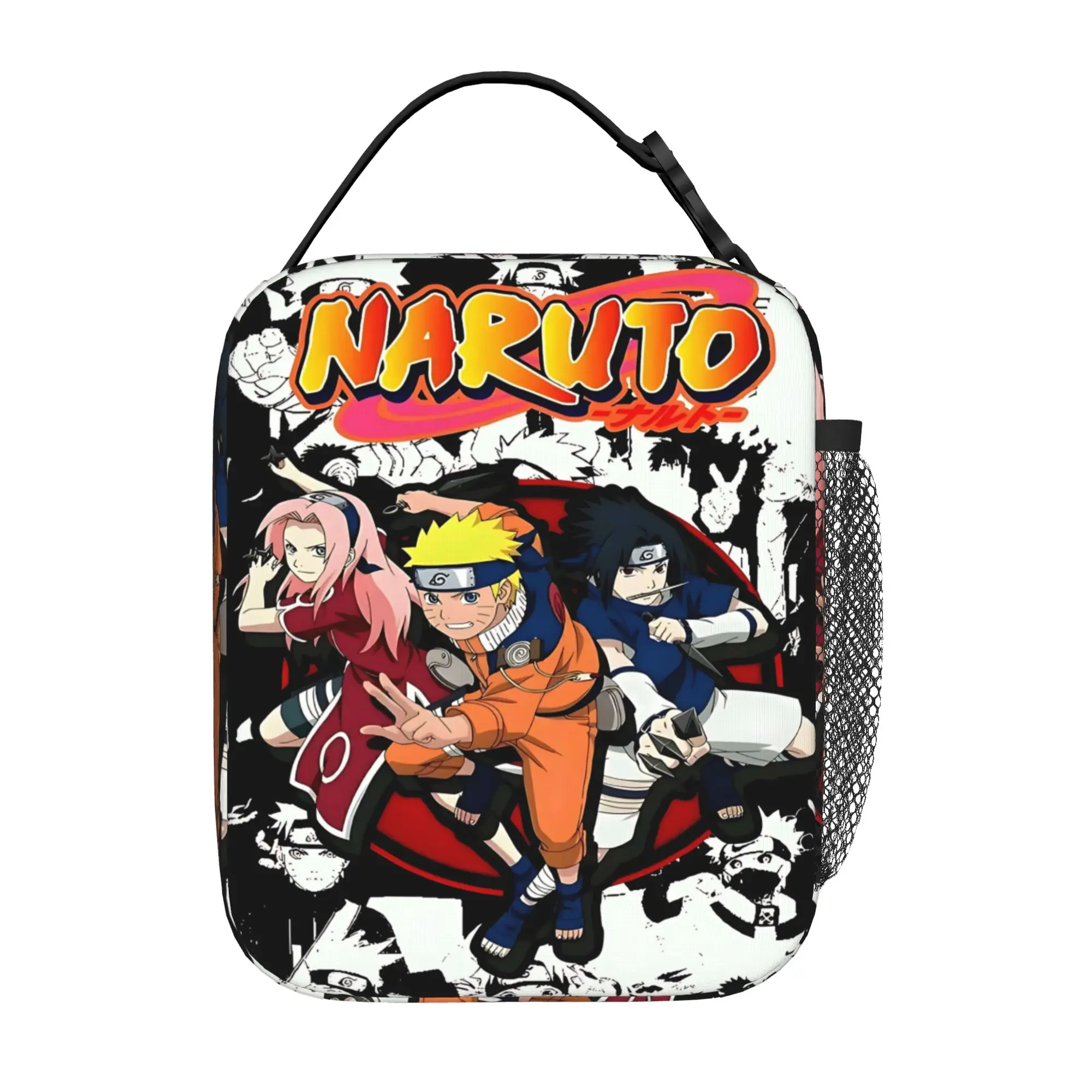 Naruto anime comic Insulated Lunch Bag Meal Pack Rice Bag  bolsa Student Bento Lunch Handbag Insulation