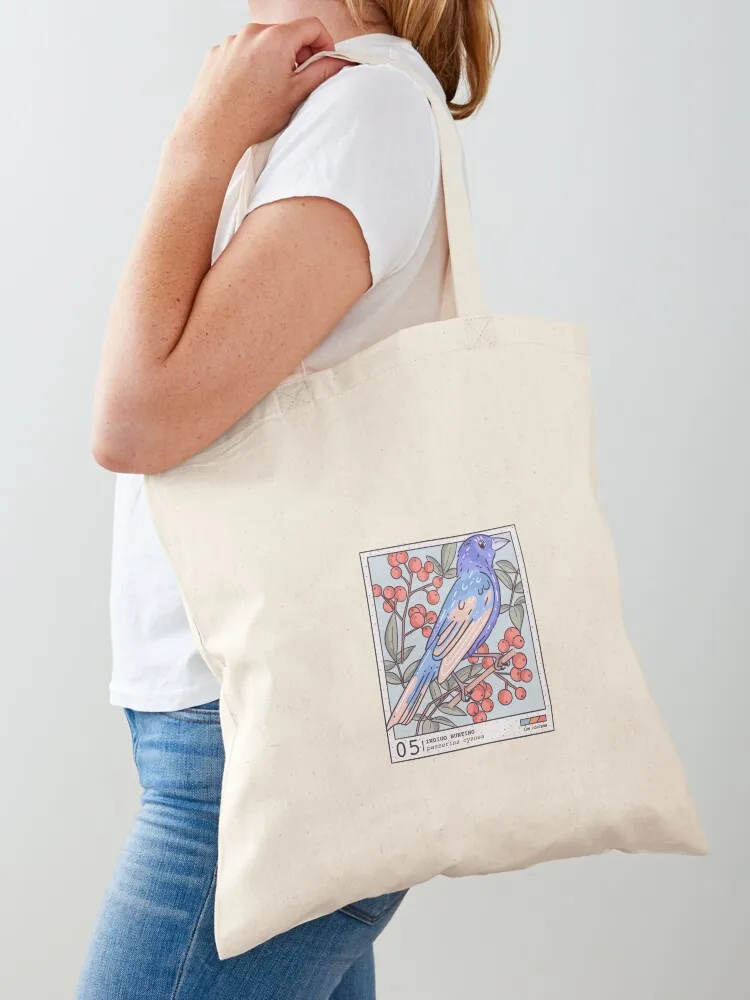 

Indigo Bunting Tote Bag shopping trolley bag Women's handbag hand bag Canvas for women