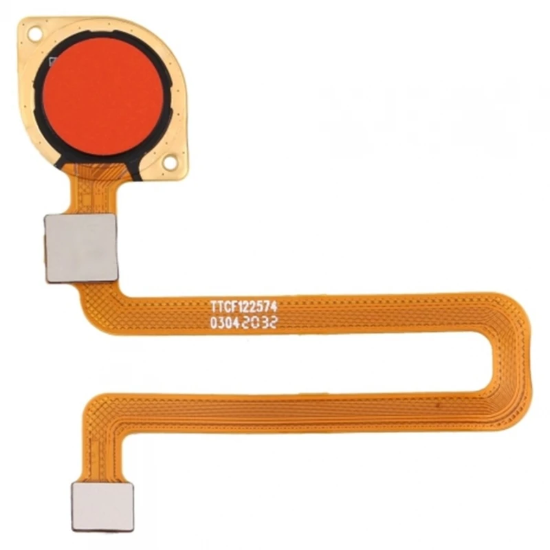 HOME button for XIAOMI REDMI 9C middle fingerprint reader FLEX CABLE Red # Xiaomi Redmi 9C (M2006C3MG, M2006C3MNG)