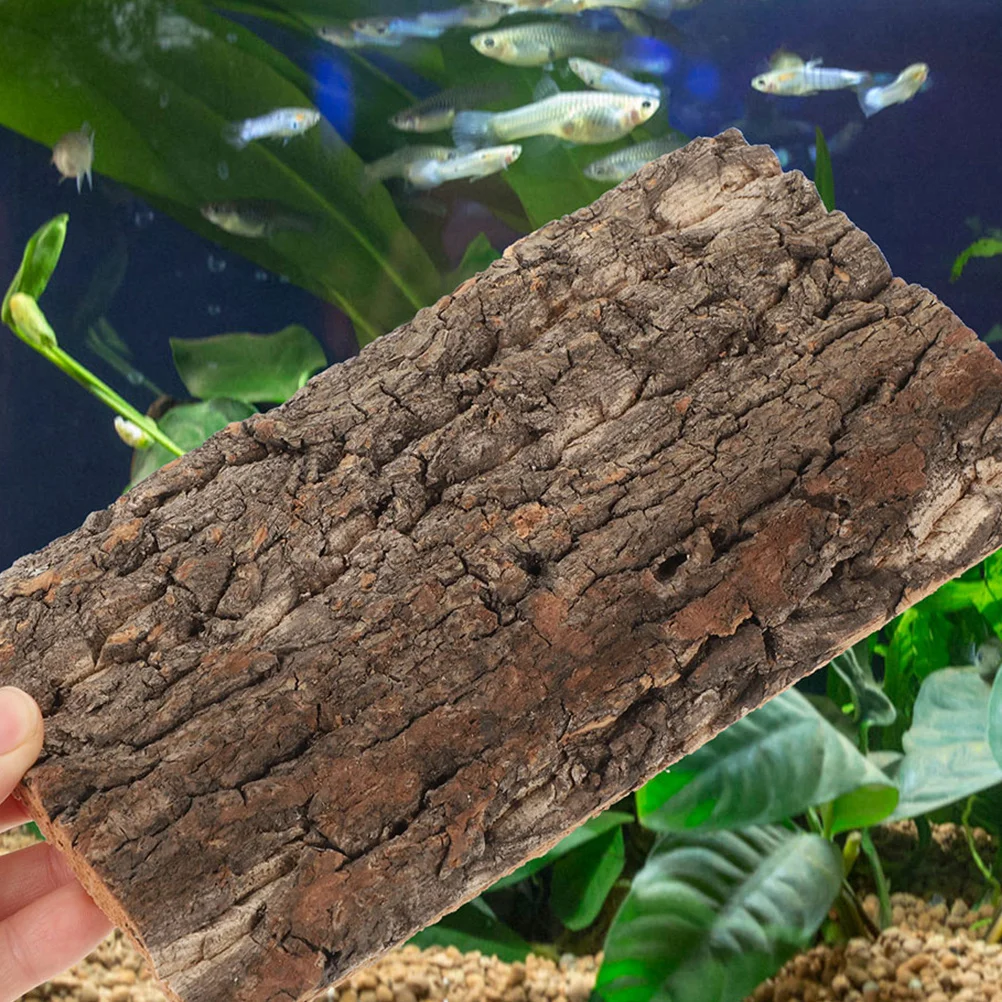

3Pcs Reptile Cork Bark Background Lightweight Durable Bark Panel for Terrarium Reptile Tank Terrarium Background