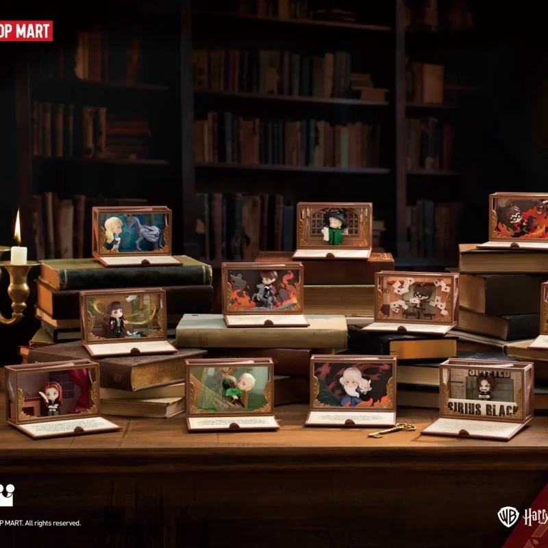 جديد حقيقي بوبمارت هاري بوتر هوجورتس شخصية سجلات سلسلة المشهد تمثال صندوق أعمى هدية عصرية هدايا عيد الميلاد