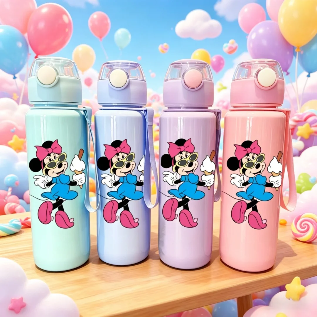 3D Printed Cartoon Pattern Water Bottle - Cute Stereoscopic Design, Fade-Resistant, Scratch-Proof, Leakproof Large-Capacity Cup