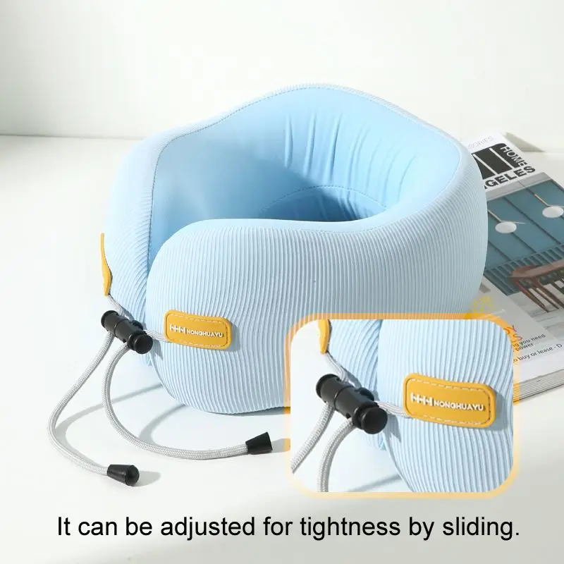 Foldable Camping Pillow Portable Breathable Soft Travel Neck Pillow With Storage Box For Hiking Airplane Car Sleeping Support