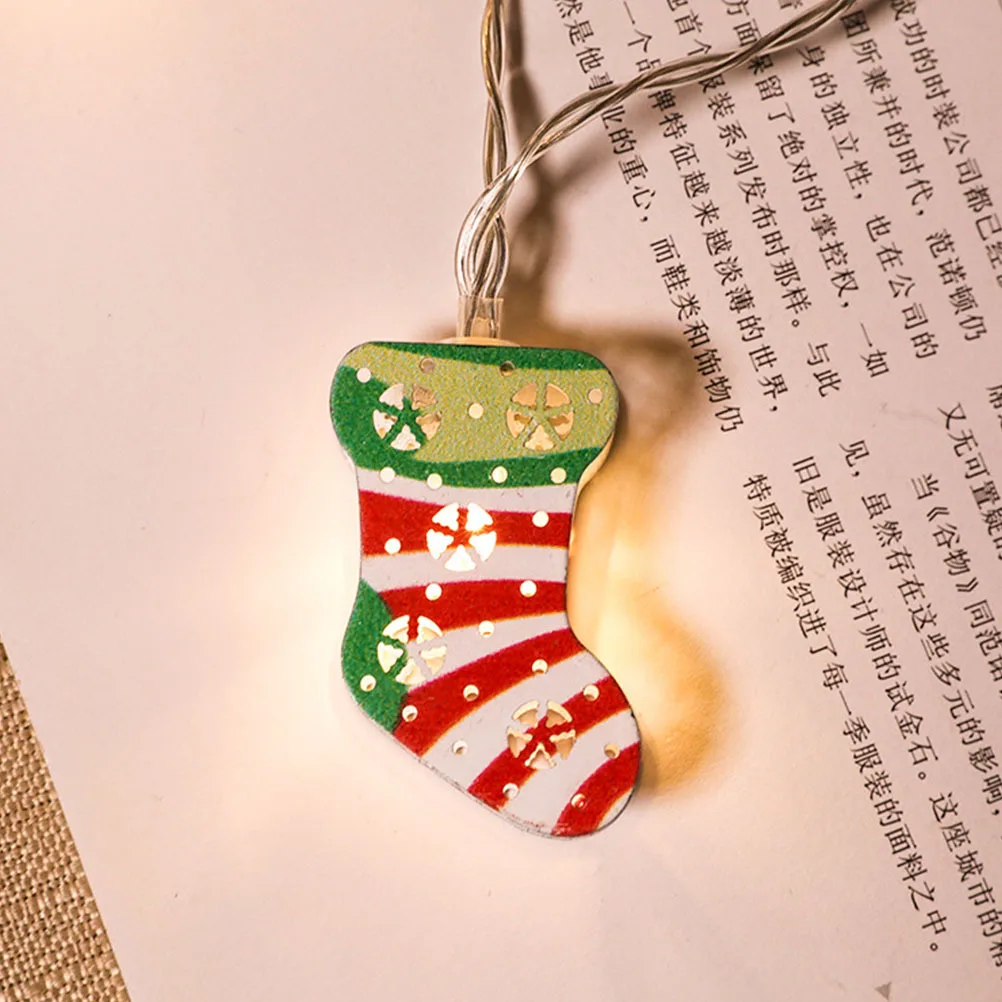 

1Set Christmas Sock String Light Premium LED Festival Light Warm Glow Decoration for Living Room Bedroom Courtyard Bar Office