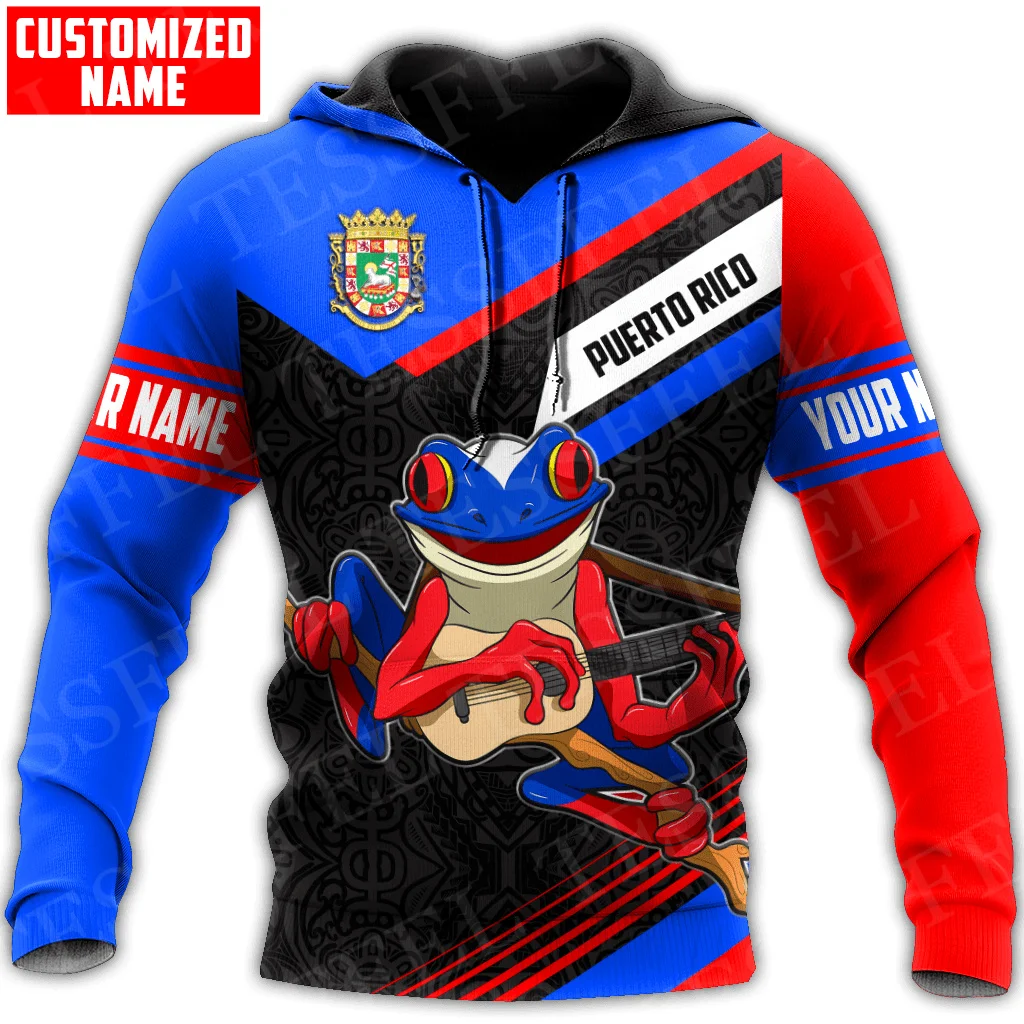 

Custom Name Puerto Rico Boricua Borikén Tattoo Retro Tracksuit Vintage 3DPrint Harajuku Casual Funny Pullover Jacket Hoodies X26
