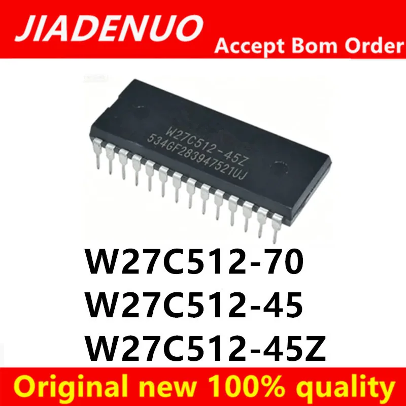 (1piece) 100% New W27C512-70 W27C512-45 W27C512-45Z DIP-28